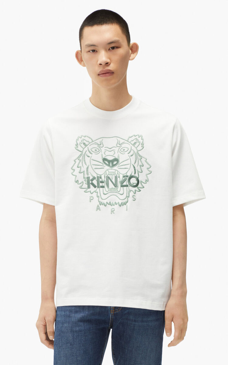 Kenzo Men Loose-fitting Tigre T-shirt White